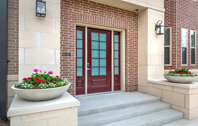 Select homes have private entrances