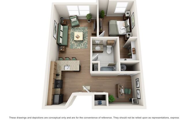1 bed, 1 bath, 745 sqft, $2,170, Unit 223
