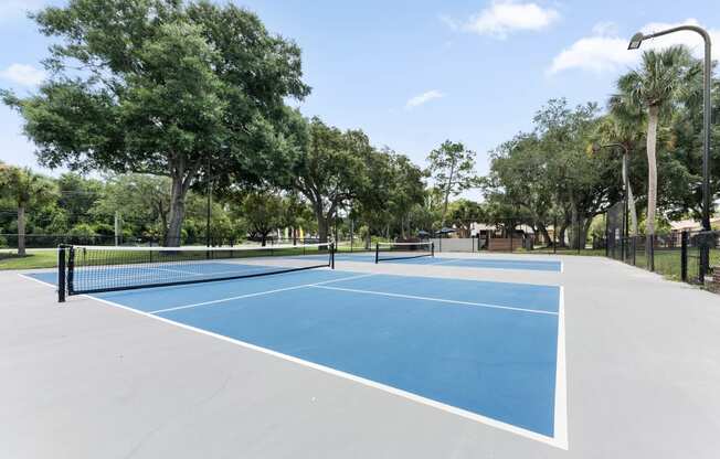 the tennis court at the preserve at ballantyne commons