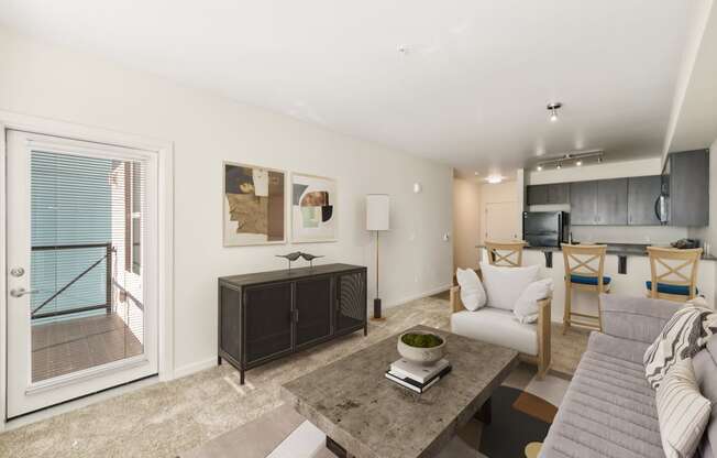 Open floor plan at Maddox Apartments