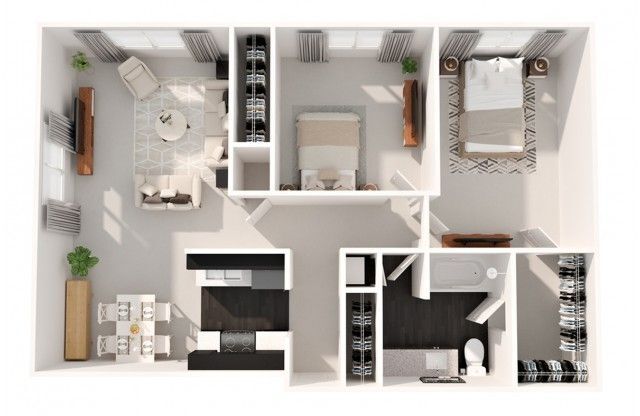 2 beds, 1 bath, 900 sqft, $1,554