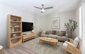 Living Room with Hard Surface Flooring