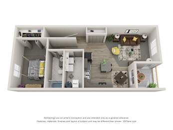 1 bed, 1 bath, 816 sqft, $1,035