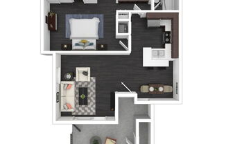 1 bed, 1 bath, 680 sqft, $2,322