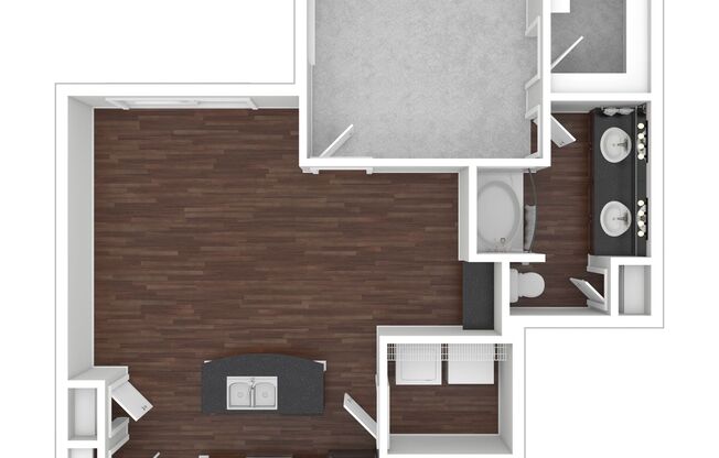 1 bed, 1 bath, 933 sqft, $1,530