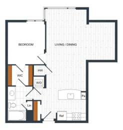 1 bed, 1 bath, 836 sqft, $2,059