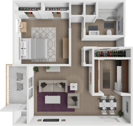 1 bed, 1 bath, 850 sqft, $900