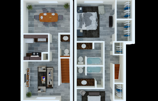 2 beds, 2.5 baths, 1,120 sqft, $1,199, Unit 811