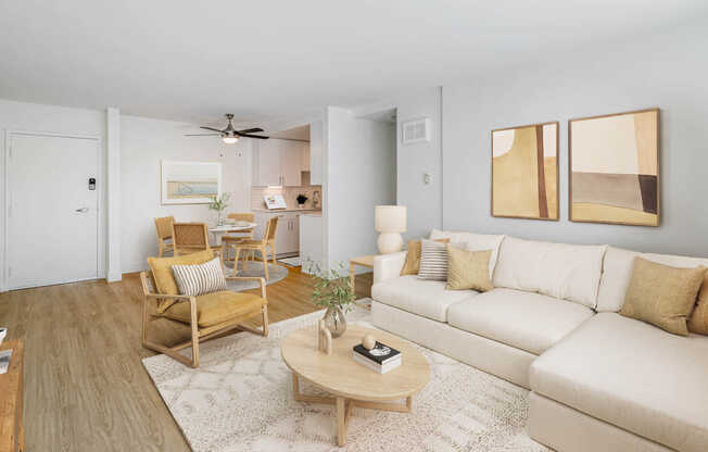 Living Room with Hard Surface Flooring