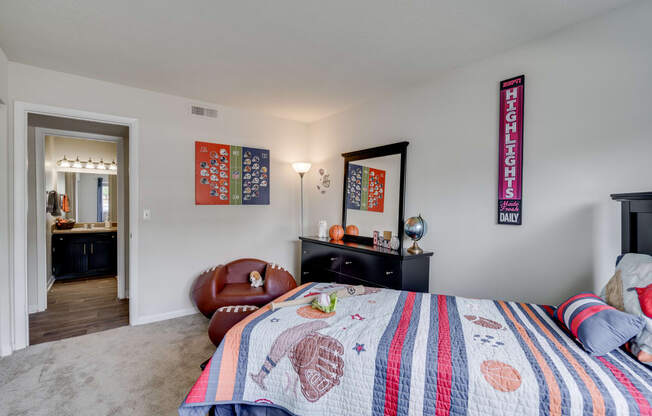 Carpeted Bedroom