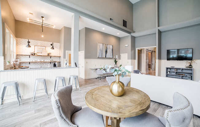 Kitchen Area In Clubhouse at Champion Farms Apartments, Kentucky