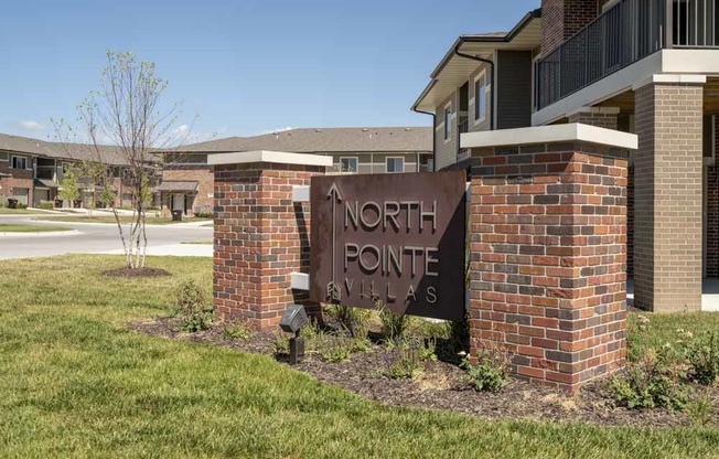 North Pointe Villas entrance in northwest Lincoln NE