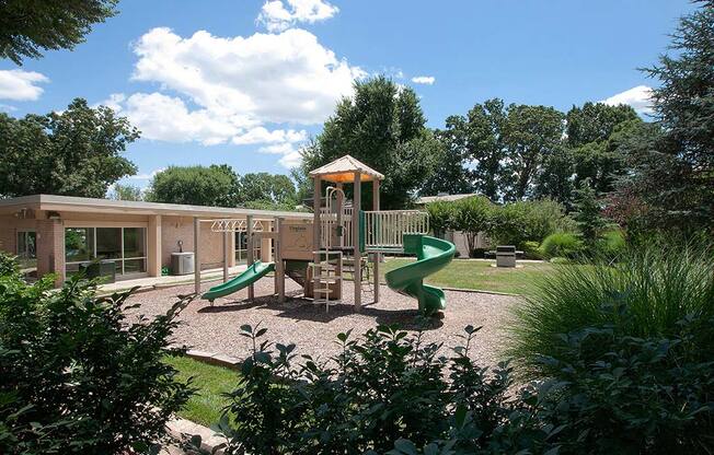 View of brautiful playground at Tysons Glen Apartments and Townhomes, Falls Church, VA, 22043