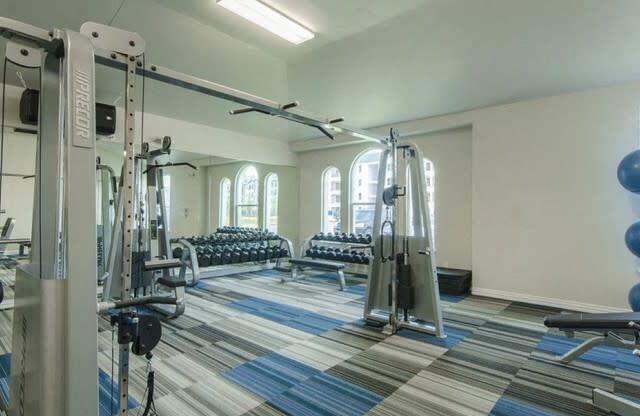 Fitness Center With Modern Equipment at Berkshire Woodland, Conroe, Texas