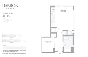 Studio, 1 bath, 525 sqft, $3,381
