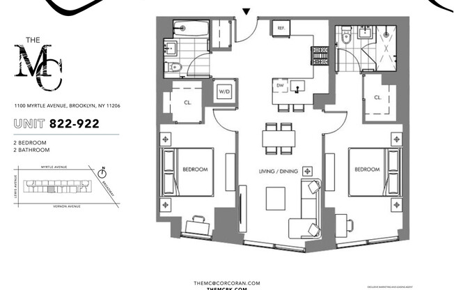 2 beds, 2 baths, $4,870, Unit 922