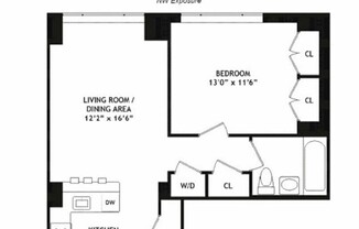 1 bed, 1 bath, 678 sqft, $4,595, Unit 14D