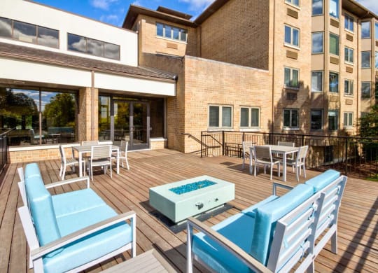 Fire Pit At Iroquois Club Apartments In Naperville, IL