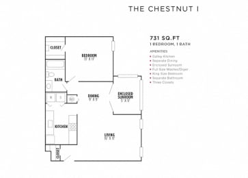 1 bed, 1 bath, 808 sqft, $1,313