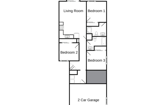 3 beds, 2 baths, 1,198 sqft, $1,895