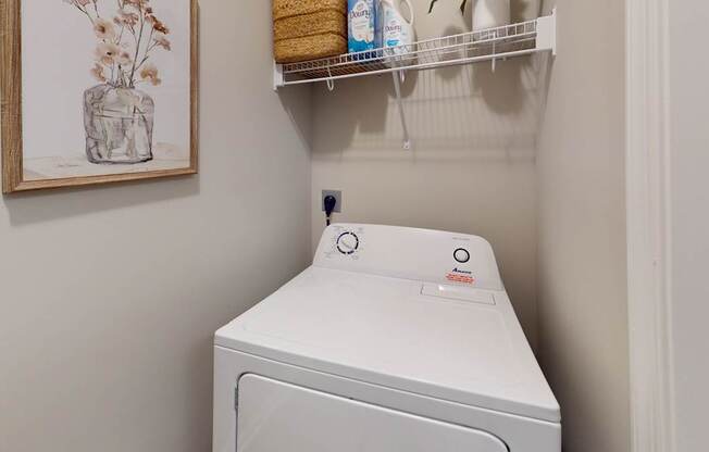 a washer and dryer included in every unit