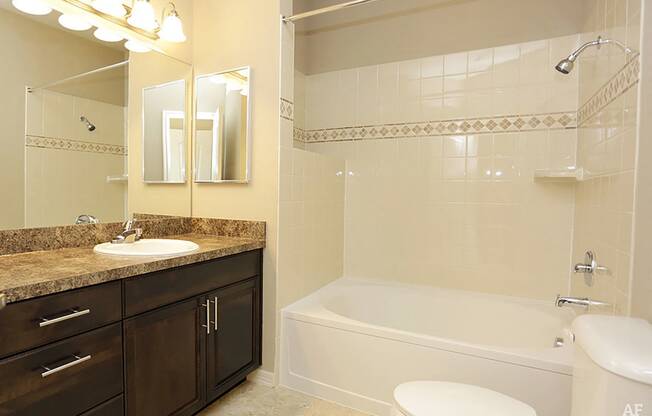 Bathroom With Bathtub at The Preserve at Rock Springs, Rock Springs, WY, 82901
