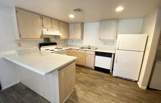 Kitchen  at University West Apartments in Flagstaff AZ April 2021