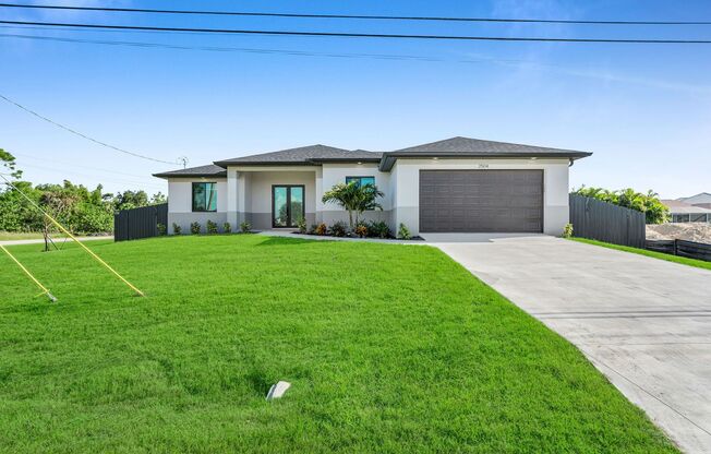 Newly constructed POOL HOUSE, ready for move-in! 3Bed/2 Bath . SW of Cape Coral, FL!