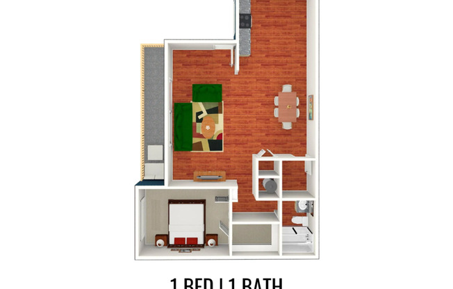 1 bed, 1 bath, 750 sqft, $2,525, Unit A02