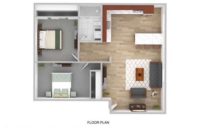 2 beds, 1 bath, 605 sqft, $1,495, Unit 48
