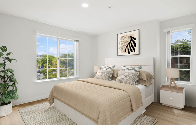 Bedroom with Hard Surface Flooring