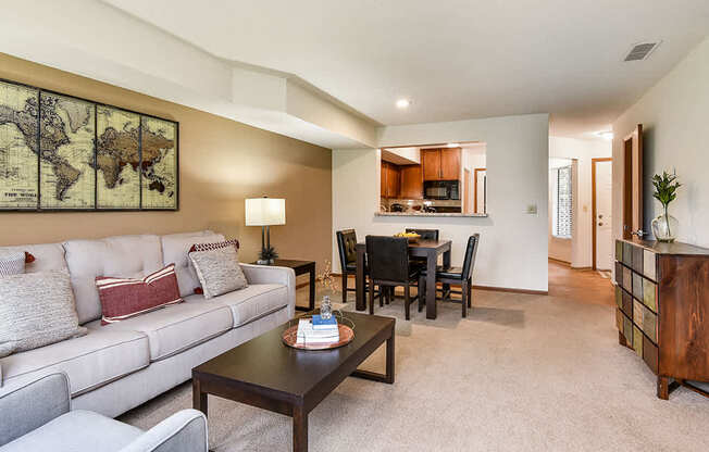 Birch Lake Townhomes - Living & Dining Room