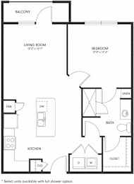1 bed, 1 bath, 717 sqft, $1,190