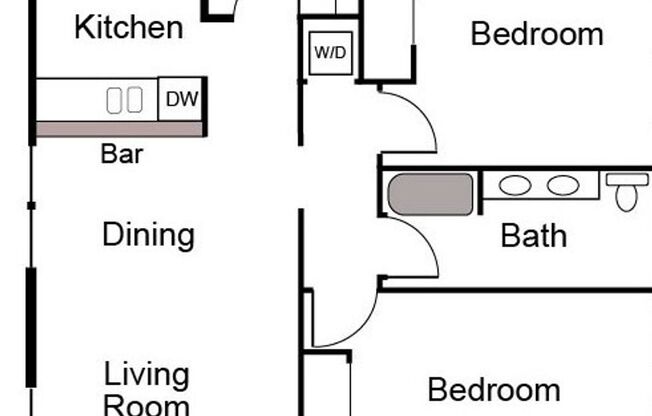 2 beds, 1 bath, 938 sqft, $1,995