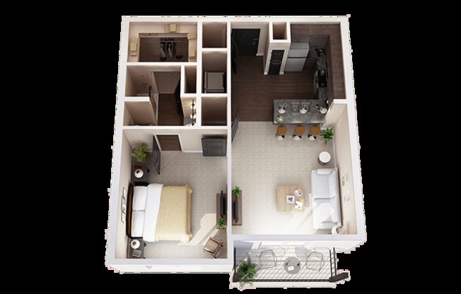 1 bed, 1 bath, 728 sqft, $1,449