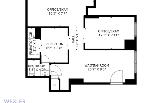 Studio, 1 bath, 638 sqft, $3,722, Unit 3