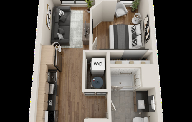 1 bed, 1 bath, 473 sqft, $1,875, Unit 318