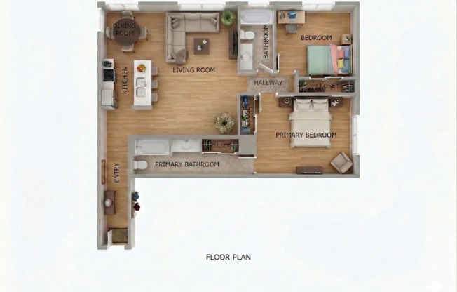 2 beds, 2 baths, 1,027 sqft, $2,345, Unit 072#208