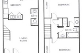 2 beds, 1.5 baths, $900, Unit # 1615