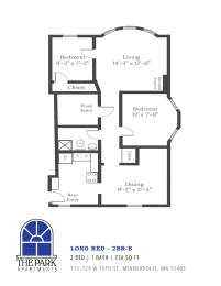 2 beds, 1 bath, 736 sqft, $1,475