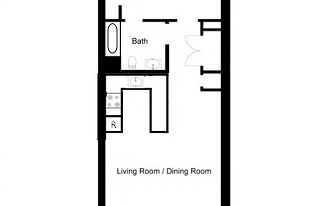 1 bed, 1 bath, 727 sqft, $2,695, Unit 313