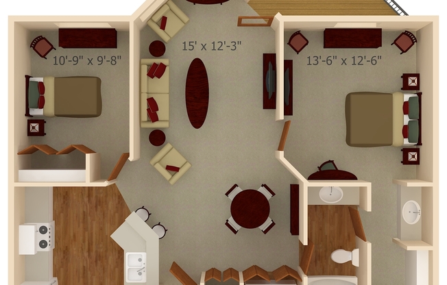 2 beds, 1 bath, 935 sqft, $1,315, Unit 3710235