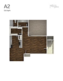 1 bed, 1 bath, 720 sqft, $749