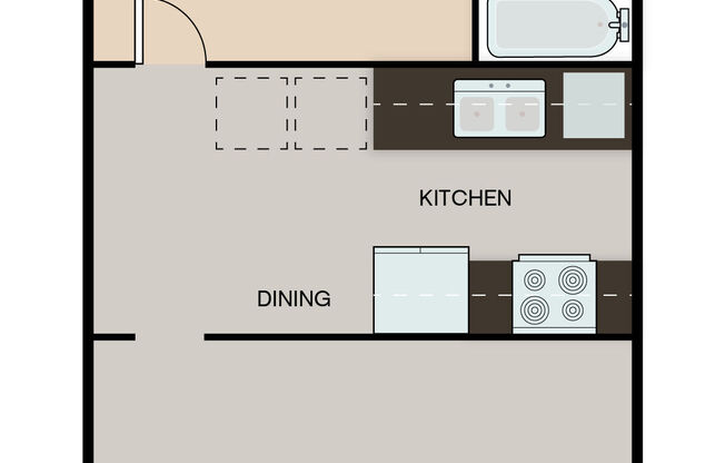 1 bed, 1 bath, 600 sqft, $1,145