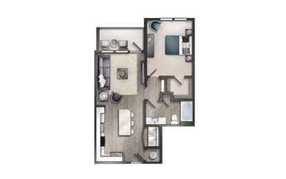 1 bed, 1 bath, 726 sqft, $1,293