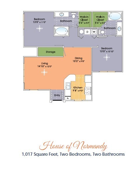 2 beds, 2 baths, 1,017 sqft, $1,825, Unit #2103 Granite