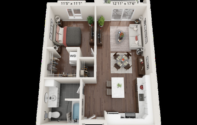 1 bed, 1 bath, 750 sqft, $1,700, Unit 505