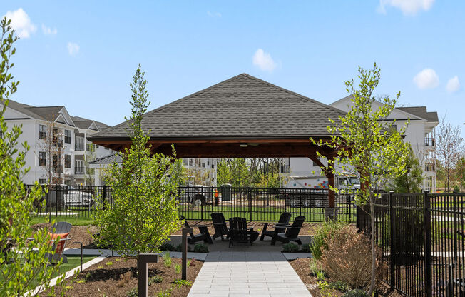 the pavilion at the preserve at city center at Madison Prickett Preserve, Yardley Pennsylvania
