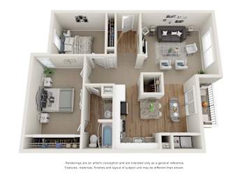 2 beds, 1 bath, 1,170 sqft, $1,899