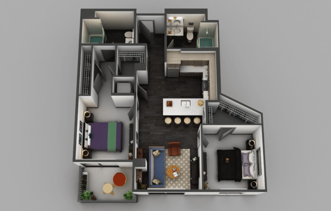 2 beds, 2 baths, 1,031 sqft, $2,943, Unit 2132